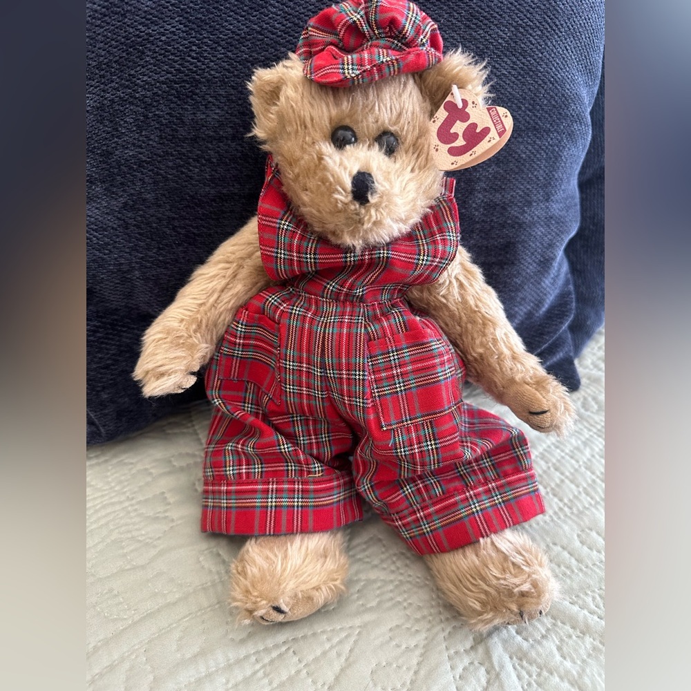 Ty Vintage 1993 Attic Treasure Collection Scotch theBear 14in Tag Attached Plush